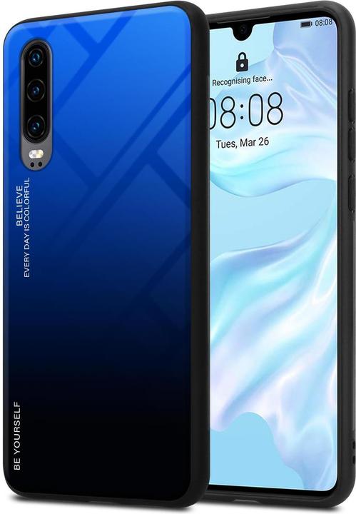 Produktbild Cadorabo TPU 2 Farben Glas Cover (Huawei P30)
