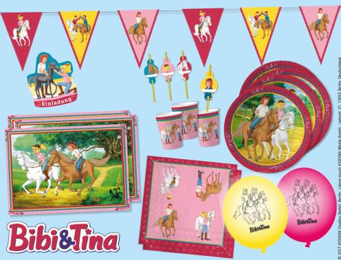 Immagine prodotto DH-Konzept Set di decorazioni per feste Bibi e Tina per 8 bambini