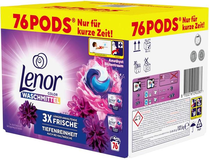 Produktbild Lenor Amethyst Blütentraum (76 Waschgänge, Pods)