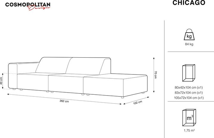 Immagine prodotto Cosmopolitan Design Chicago (4 posti, 2 posti, 3 posti)