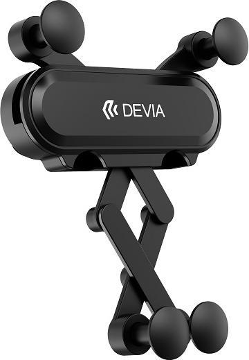 Actual product image Devia car holder Kintone ES071 gravity air vent black