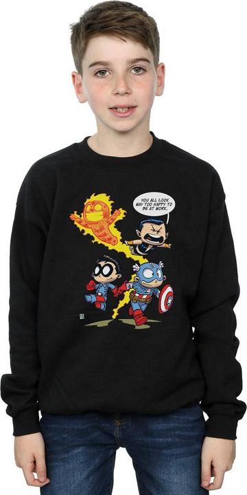 Image du produit - Sweat AVENGERS INVADERS CARTOON - Garçon (116)