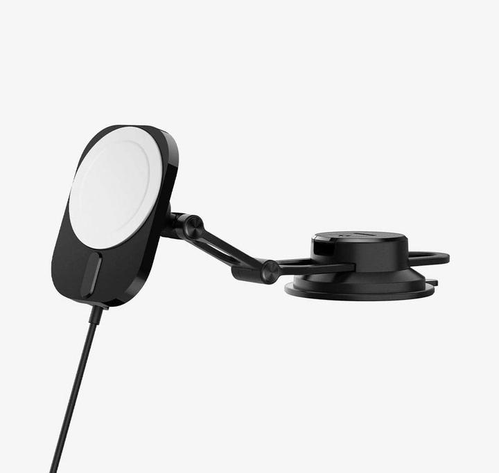 Actual product image Spigen car mount with charger ITM35W Onetap Pro 3 Magnetic Magsafe Dashboard Car Mount Wireless Char (15 W)