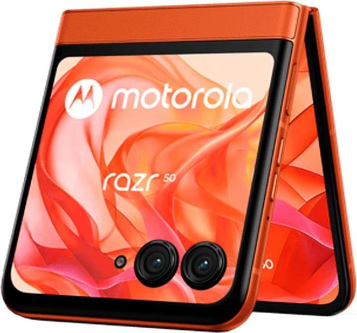 Actual product image Motorola Razr 50 (256 GB, Spritz Orange, 6.90", SIM + eSIM, 52.43 Mpx, 5G)