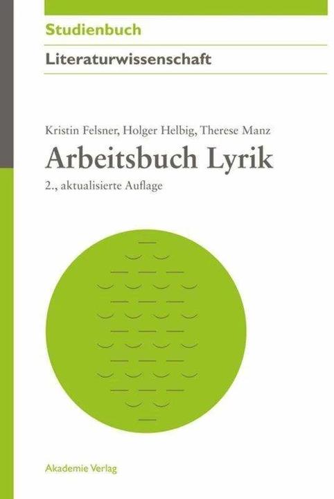 Actual product image Arbeitsbuch Lyrik (German, Holger Helbig, Therese Manz, Kristin Felsner, 2012)