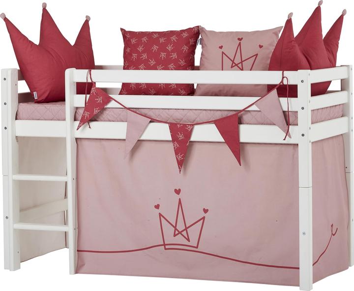 Produktbild Hoppekids PRINCESS Vorhang für Halbhohe Kinderbetten (Liegefläche 70x160 cm) in PALE MAUVE