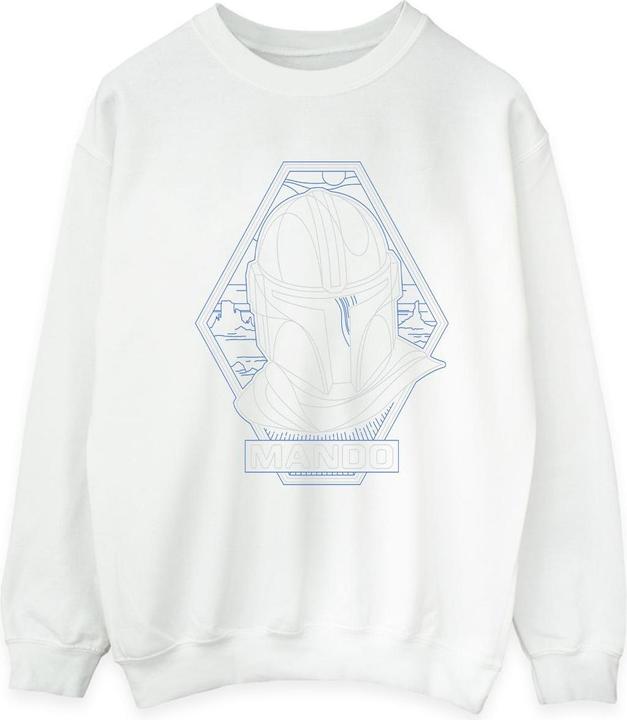 Produktbild Star Wars The Mandalorian Outline Helm Diamond Sweatshirt (M)