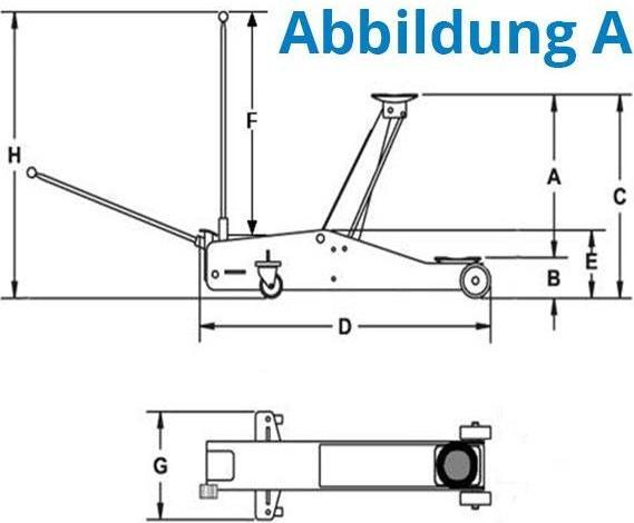 Actual product image Güde Shunting trolley jack GRH 2/330 L