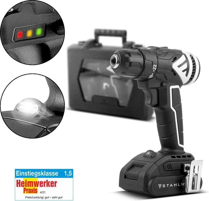 Produktbild Stahlwerk Akkuschrauber ABS-18 ST mit 18 Volt und Brushless-Technologie (Netzbetrieb)