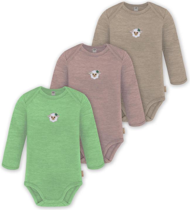 Grün, Rosa, Beige