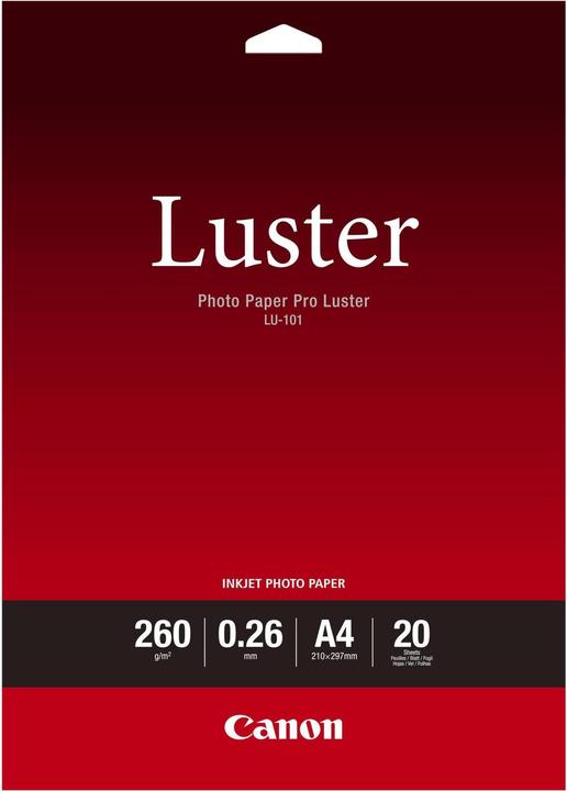 Canon LU-101 Pro Luster (260 g/m², A4, 20 x)