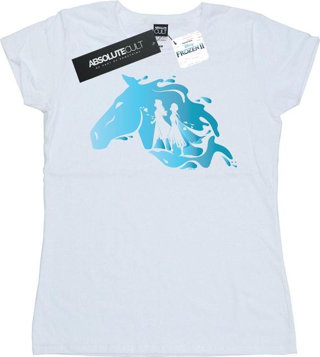 Actual product image Disney Womens/Ladies Frozen 2 Nokk Silhouette Cotton T-Shirt (L)