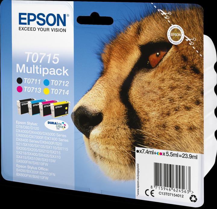 Produktbild Epson T0715 DuraBrite Ultra (M, BK, Y, C)