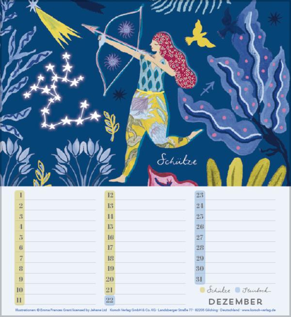 Produktbild Geburtstagskalender Sternzeichen (Deutsch)