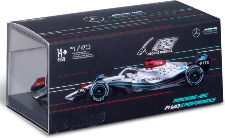 Actual product image Bburago Mercedes-AMG F1 W13 E