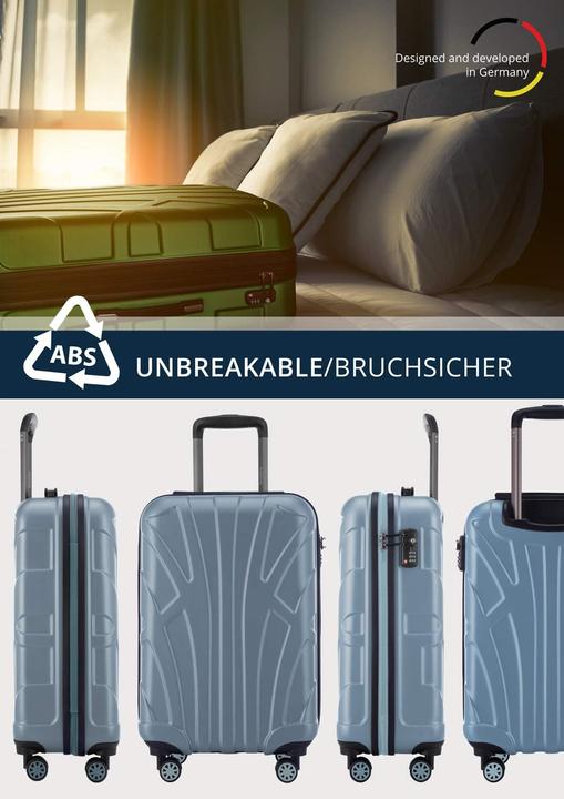 Produktbild Suitline Handgepäck Hartschalen-Koffer (34 l, Handgepäck (bis 50l))