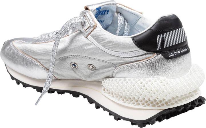 Produktbild Golden Goose running sneakers in leather and nylon color silver/black (40)