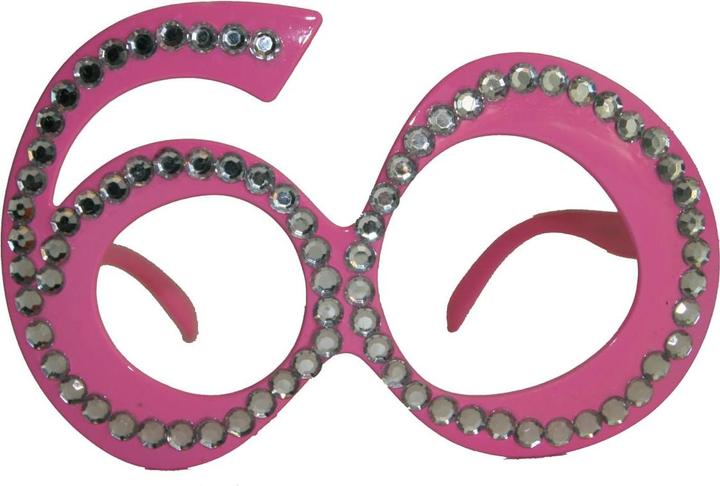 Actual product image Folat 60 years of glasses Pink diamond frame