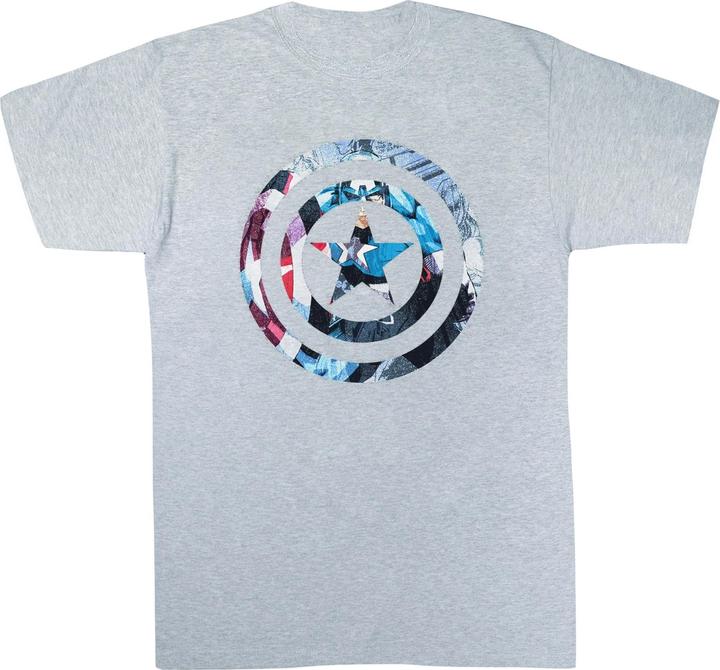 Produktbild Avengers Captain America Montage Symbol TShirt Mädchen (152, 158)