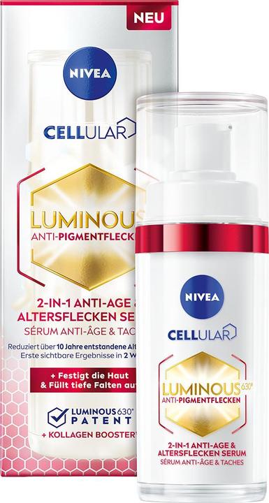Produktbild NIVEA Cellular Luminous 630 2in1 Anti-Age & Altersflecken Serum (30 ml)