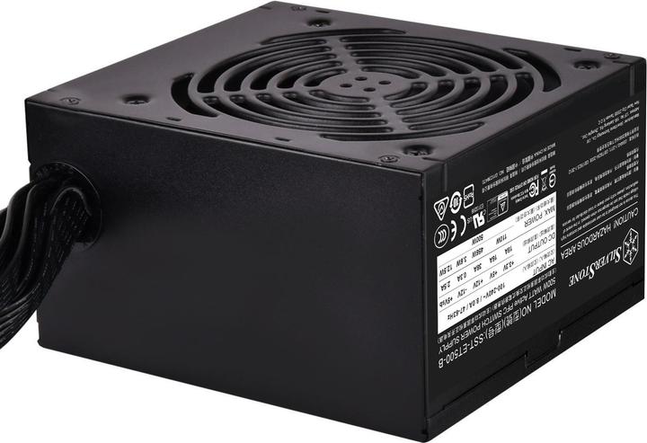 Actual product image Silverstone SST-ET500-B - Strider Essential Series, 500W 80 Plus Bronze ATX whisper-quiet PC power supply (500 W)
