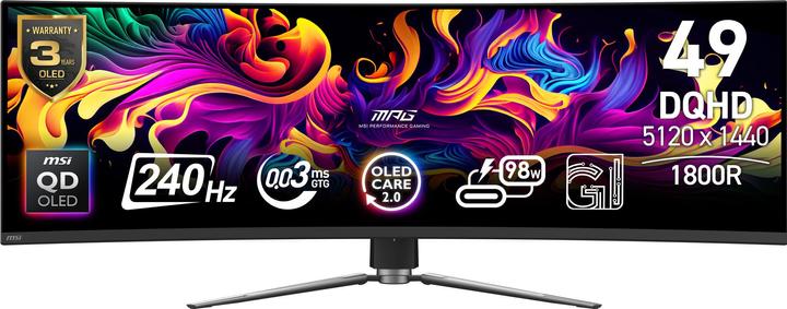 Produktbild MSI MPG 491CQPXDE QD-OLED (5120 x 1440 Pixel, 49")