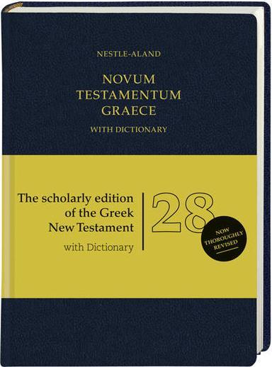 Actual product image Novum Testamentum Graece Nestle-Aland with Dictionary (Greek, English, Barbara and Kurt Aland, et al., Eberhard and Erwin Nestle, 2012)