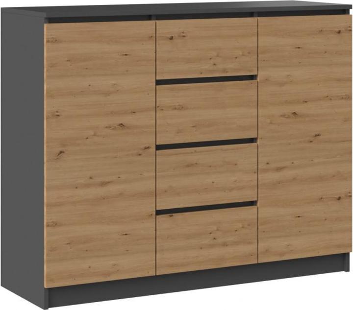 Actual product image Topeshop 2D4S chest of drawers (120 x 40 x 97 cm)