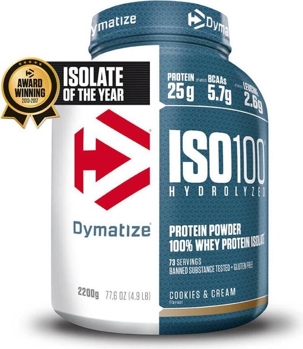 Image du produit Dymatize Iso 100 Cookie & Cream (Cookies & Cream, 1 pcs, 2264 g)