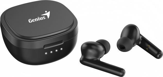 Immagine prodotto Genius HS-M910BT microfono, microfono, track changer, nero, 2.0, custodia di ricarica, tipo sportivo USB-C (4 h, Senza fili)