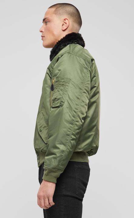 Actual product image Brandit MA2 Fur Collar outdoor jacket size L colour olive (L)