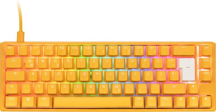 Produktbild Ducky One 3 Yellow SF gaming keyboard, RGB LED - MX-Silent-Red (DE, Kabelgebunden)