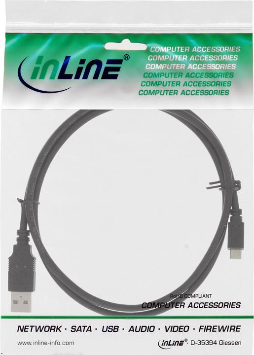 Image du produit InLine Câble Micro USB 2.0 (0.50 m, USB 2.0)