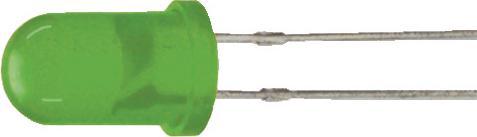 Actual product image Kingbright LED 565nm green 5 mm T-1 3/4