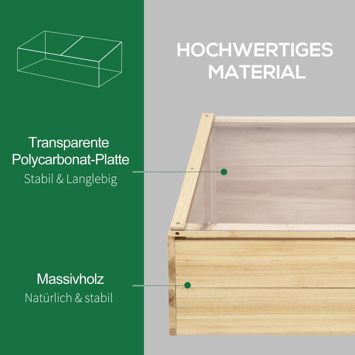 Actual product image Outsunny Wooden greenhouse