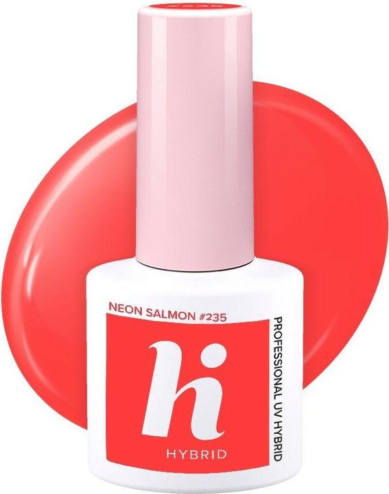 Actual product image Hi Lacquer 235 Neon Salmon 5ml (Neon salmon)