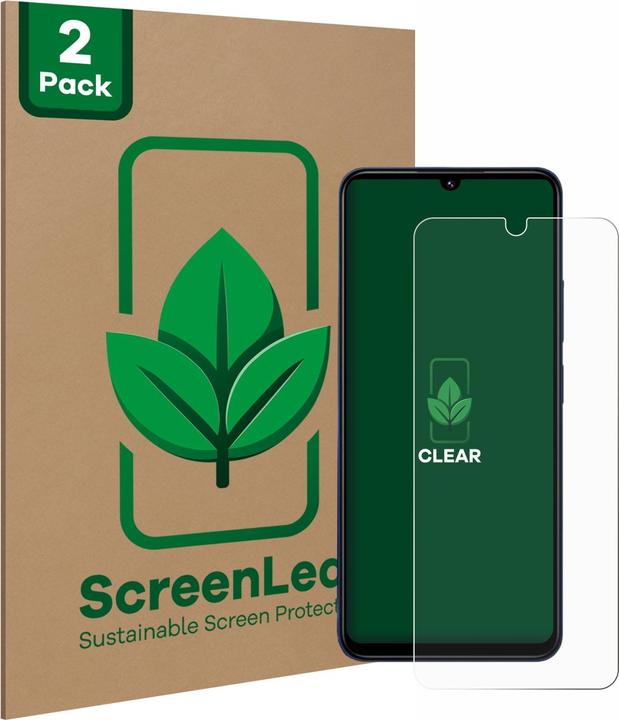 Productafbeelding ScreenLeaf Schutzfolie nachhaltiger Displayschutz Display Schutz Folie Klar Transparent (2 Stuk, Xiaomi Redmi Note 14 Pro 5G)