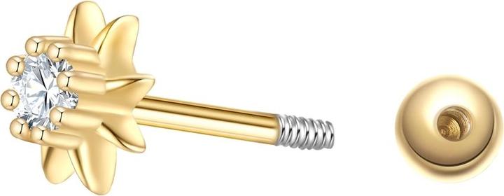 Produktbild Glanzstücke München Damen Ohrstecker Blume Sterling Silber - 37352 (Sterling Silber)