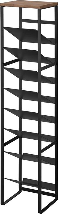 Image du produit Yamazaki Rack à bouteilles à 8 étages avec étagère en bois TOWER (20 x 19,5 x 88,5 cm, 16 Fl.)