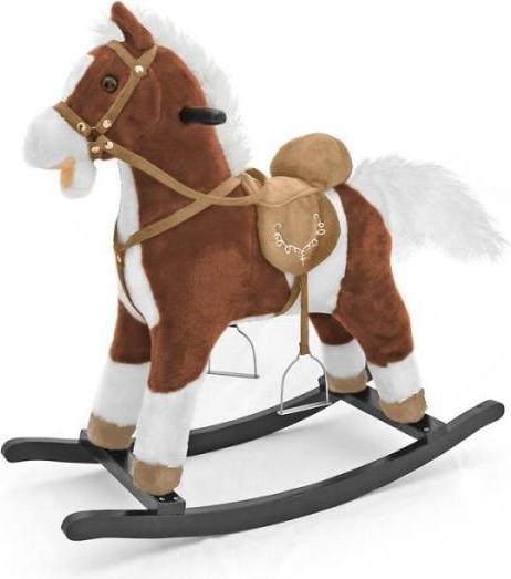 Mally Schaukelpferd Mustang dunkelbraun. MILLY