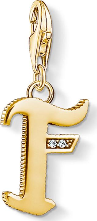 Produktbild Thomas Sabo Charm-Anhänger Buchstabe F gold (925er Silber)