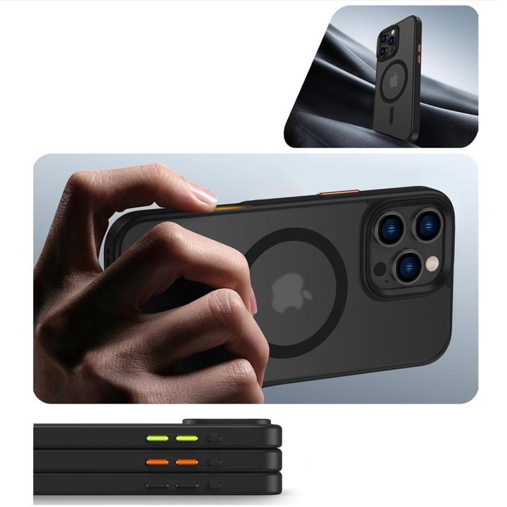 Produktbild Tech-Protect MagMat Magsafe 3er-Set iPhone 16 Hülle - Mattschwarz (Apple iPhone 16)