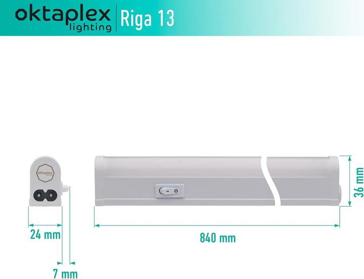 Image du produit Oktaplex lighting Riga LED-Unterbauleuchte (1270 lm)