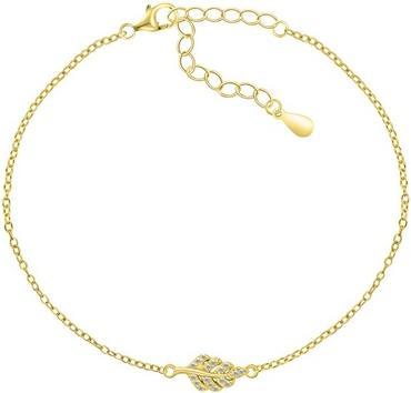 Image du produit Brilio Silver - Bracelet plume décent plaqué or BRC82Y
