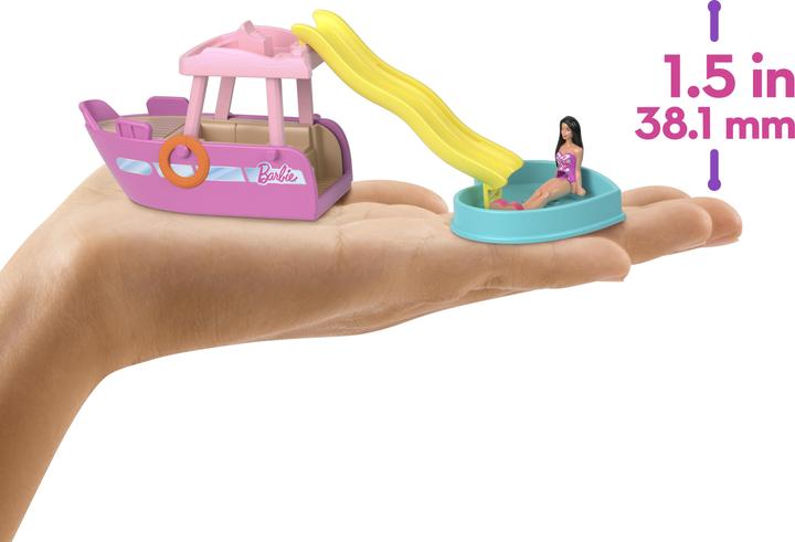 Produktbild Barbie Mini BarbieLand Traumboot mit Puppe