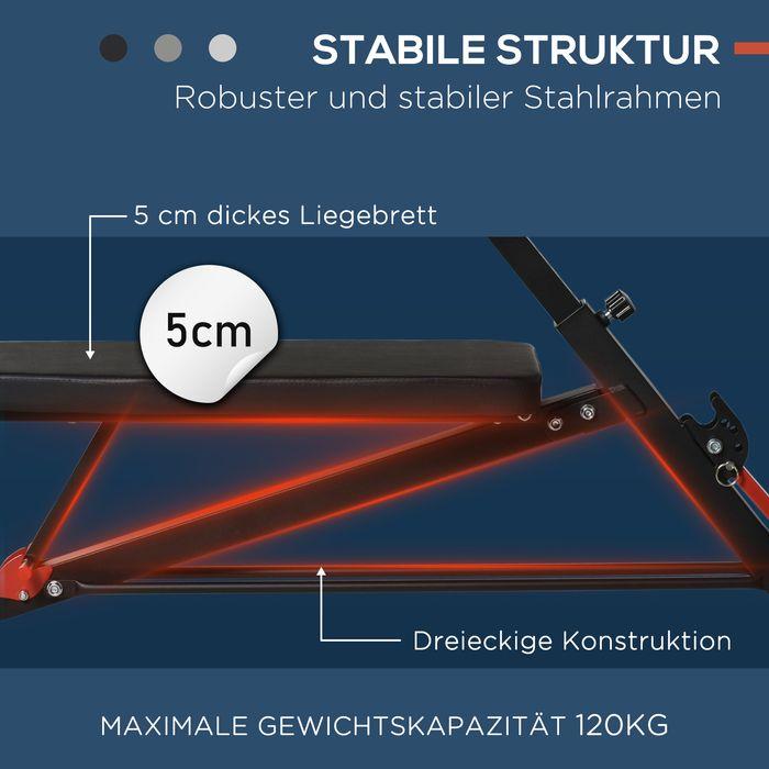 Immagine prodotto Swisshandel24 Panca pesi Panca fitness Panca inclinata Allenatore addominale multifunzione Acciaio regolabile
