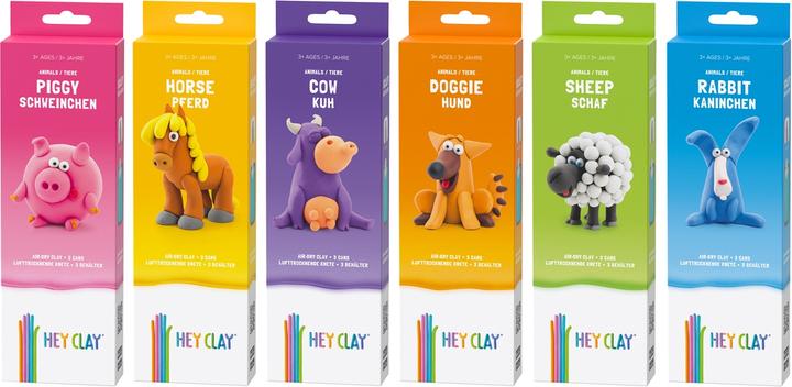 Produktbild TM Toys Hey Clay Tiere 3 Dosen ass., d/e