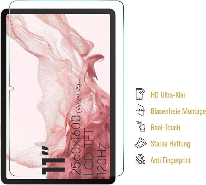 Produktbild Protectorking 6x Displayschutz HD Klar Full Cover (6 Stück, Galaxy Tab S9)