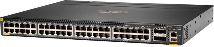 Image du produit HPE Commutateur E Aruba, 48 ports PoE et 4 ports SFP56, couche 3, empilable, 1U, une touche (48 Ports)