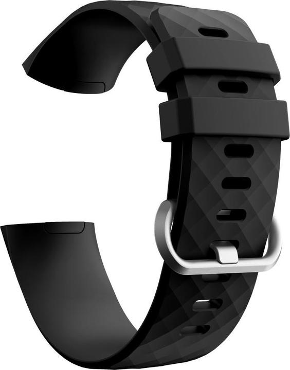 Actual product image Apfelkiste Ersatz Sport Armband Silikon Fitbit Charge 4 / 3 - Schwarz (Silicone, 3)
